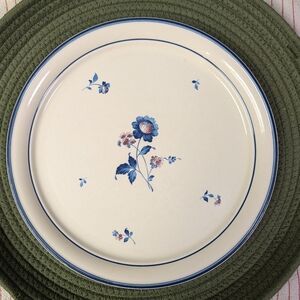 Floral Blue Dinner Plate